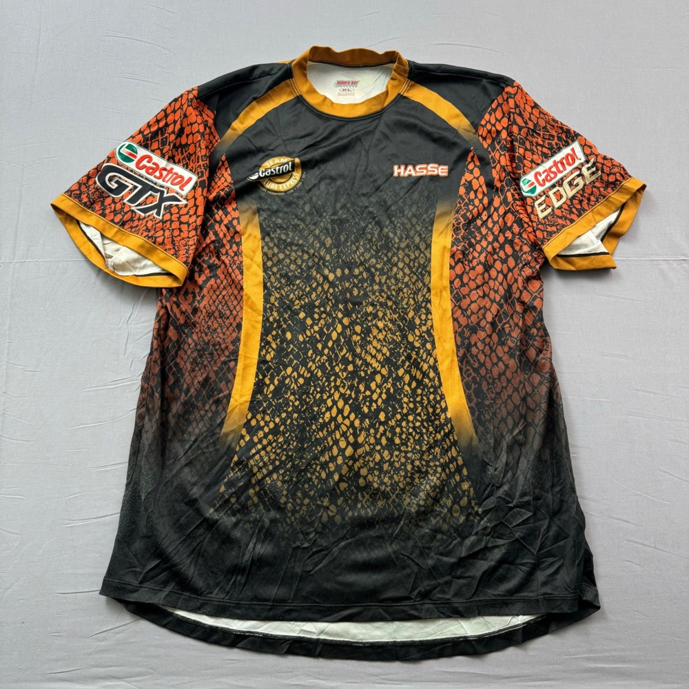 Castrol Racing Jersey XL Hidden Bay Sports Snakeskin Print Team Lube Express USA